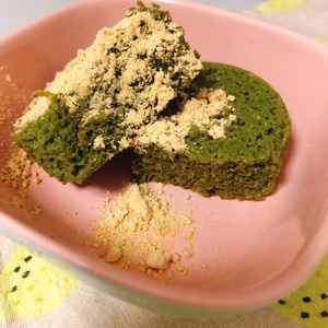 糖質制限★粉不使用ダイエット抹茶おからレンジケーキ